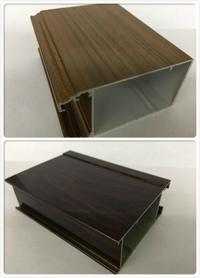 Verdrängtes hölzernes Korn-Aluminiummultifunktionsprofil für Küchen-Quadrat-Form
